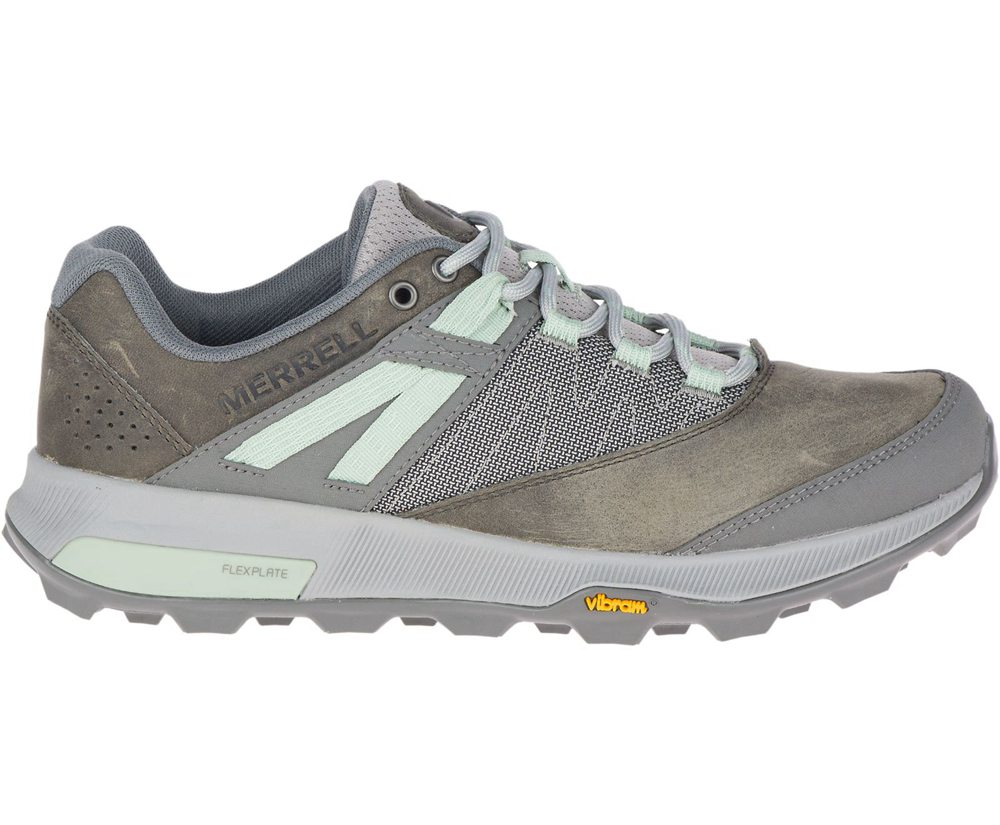 Merrell Hiking Shoes Grey - Zion - Womens 76AZPNWXM
